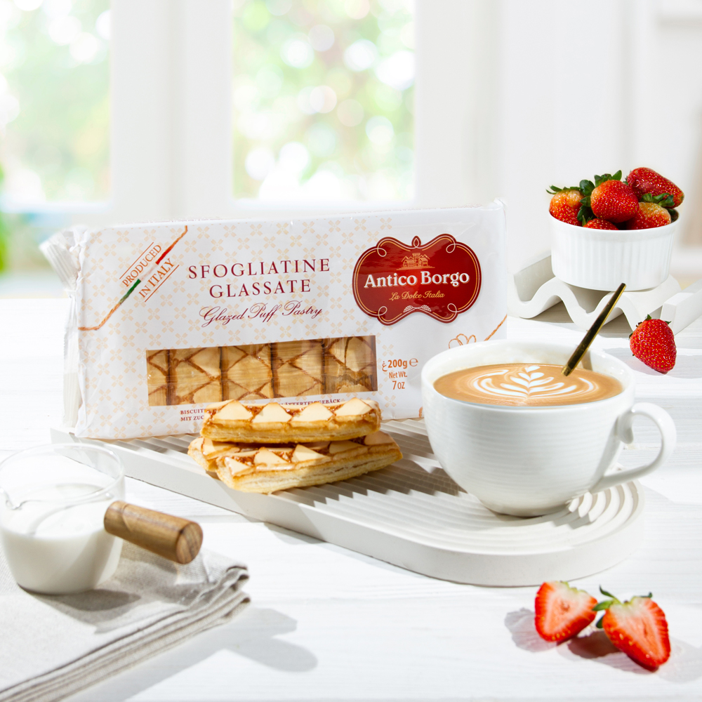 Изображение товара Слоеное глазированное печенье Antico Borgo 200 г