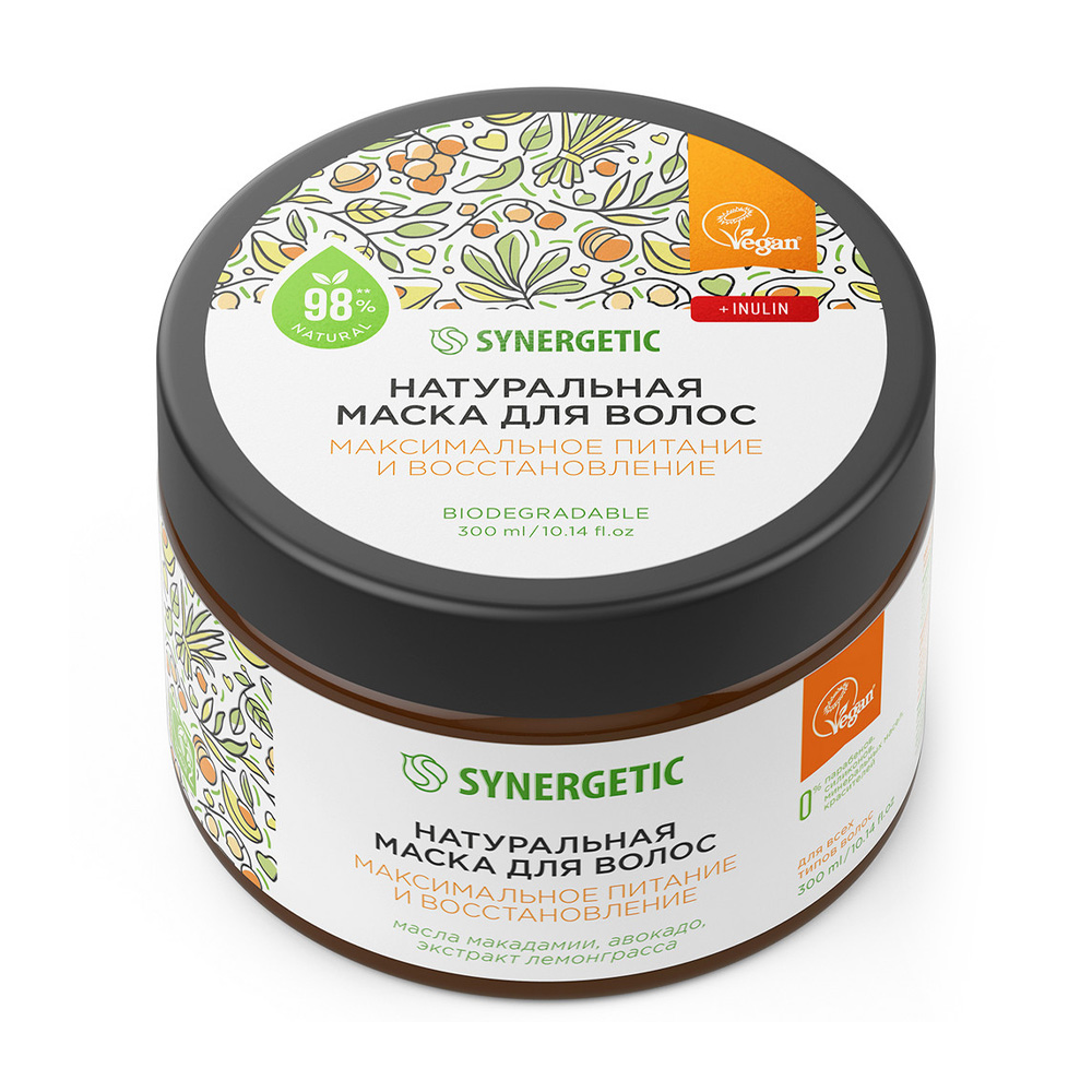 Изображение товара Маска для Волос Synergetic Питание и Восстановление 300мл