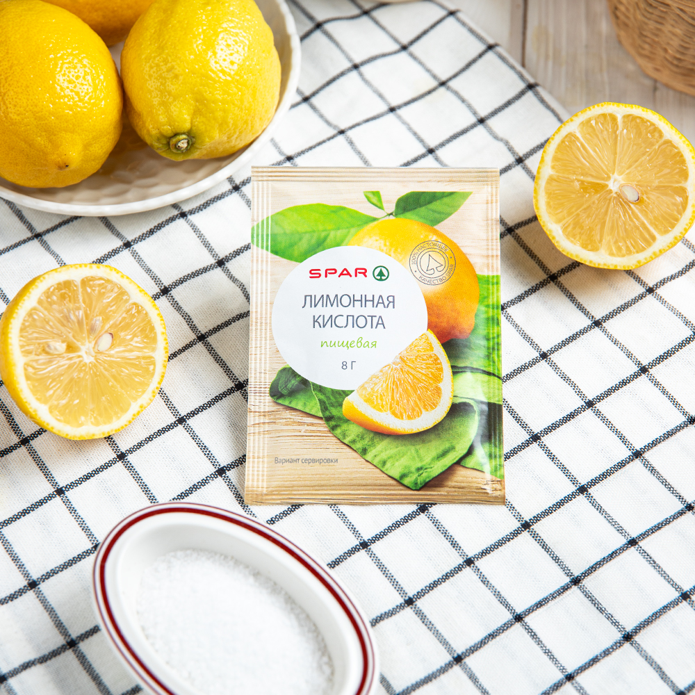 Изображение товара Кислота Лимонная SPAR Пищевая 8г