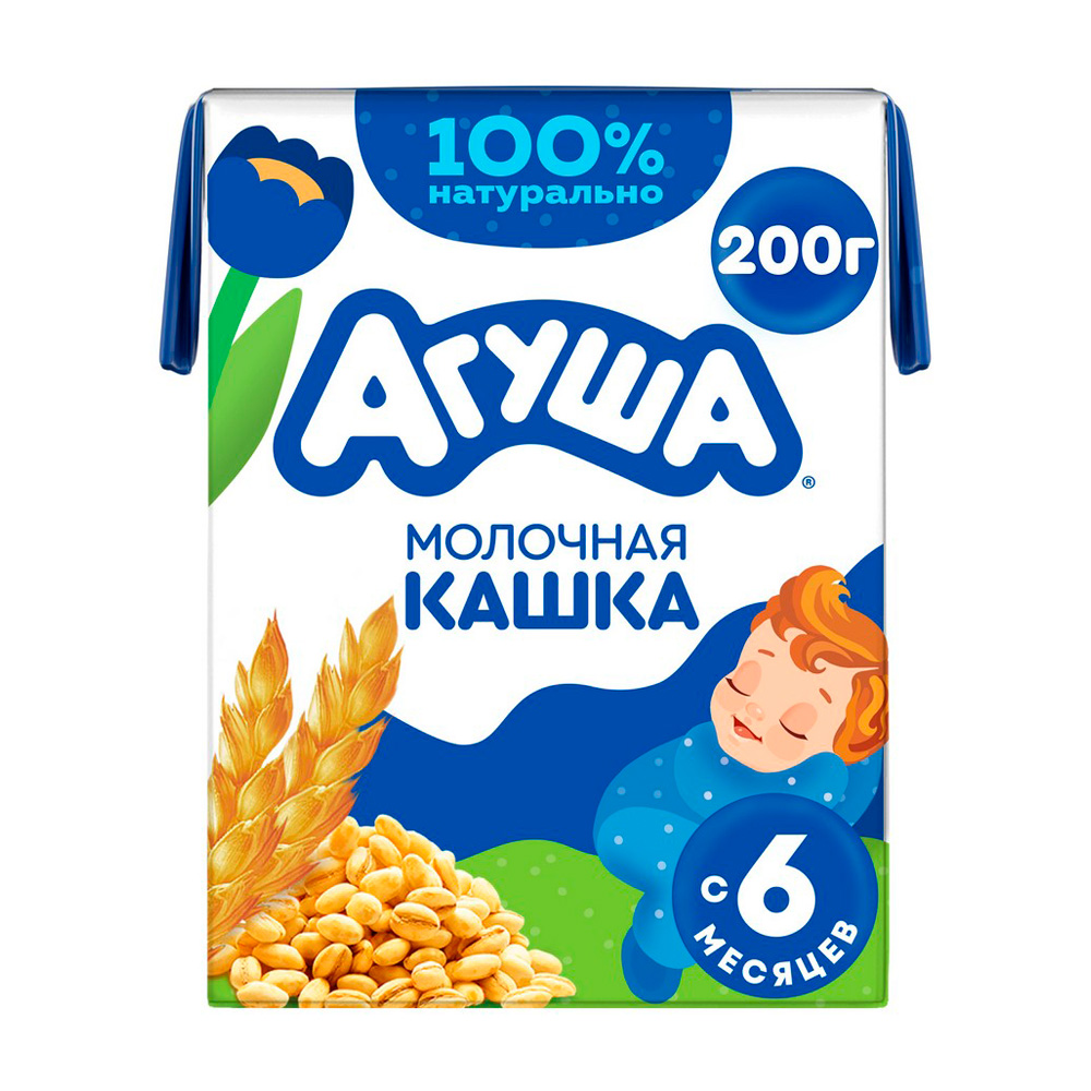 Купить кашка агуша засыпайка молочно-пшеничная 190мл дой-пак с ...