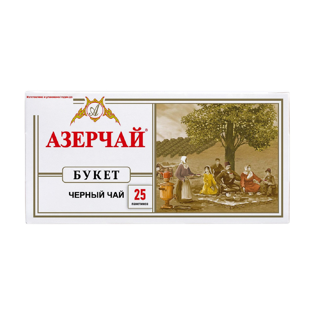 Купить чай черный азерчай букет 25 пакетиков с доставкой на дом в ...