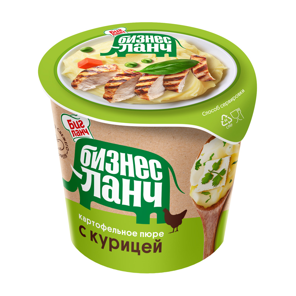 Изображение товара Пюре Картофельное Бизнес Ланч с Курицей 40г