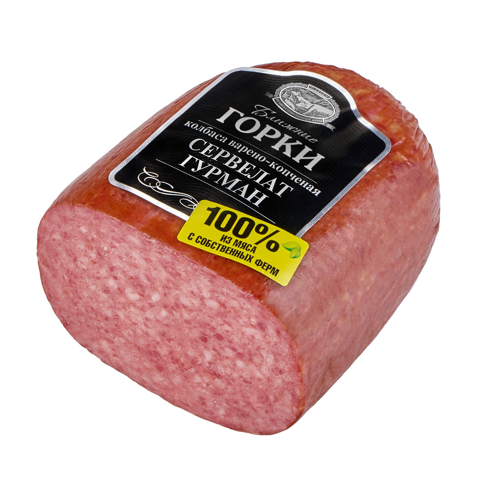 Изображение товара Сервелат Варено-Копченый Ближние Горки Гурман 500г