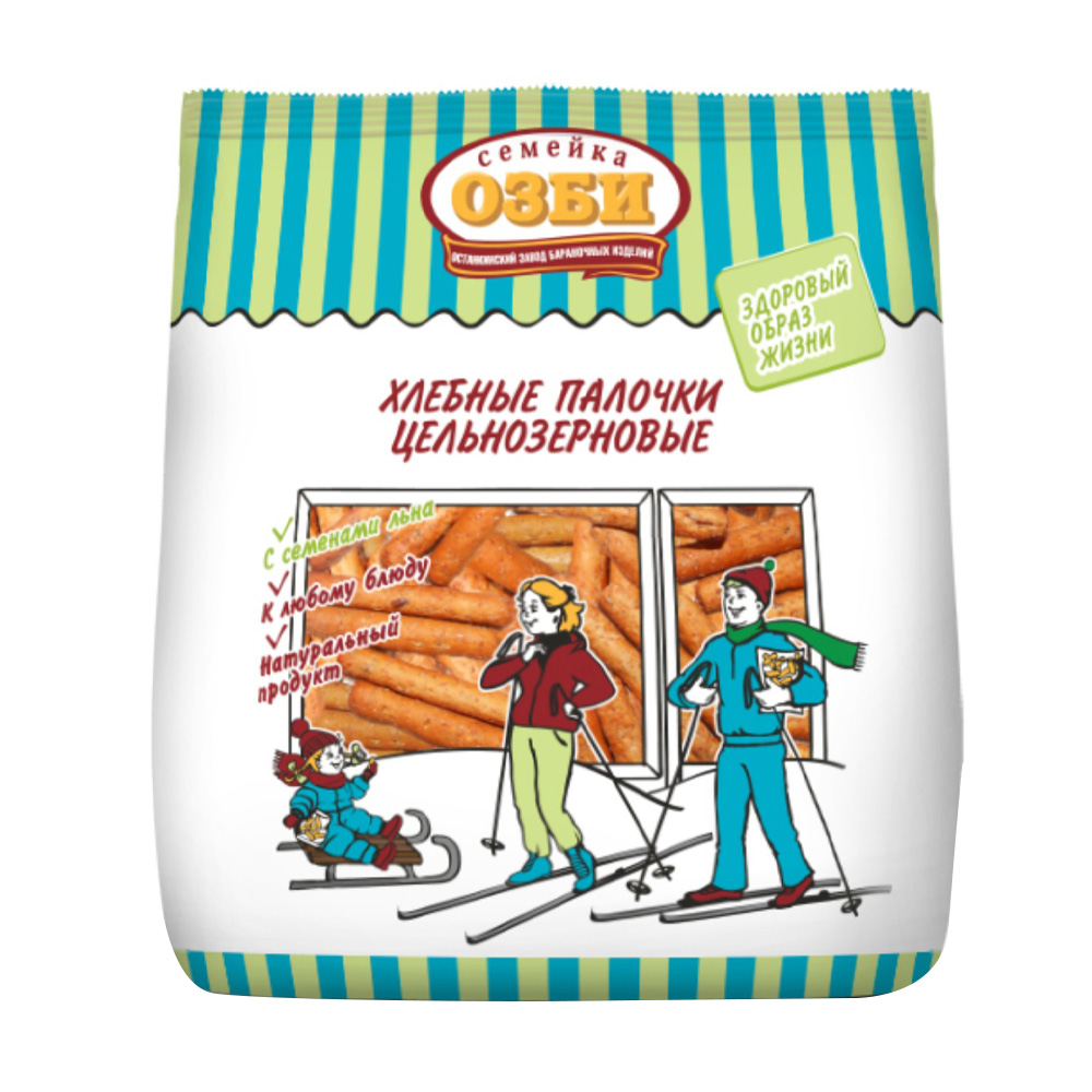 Изображение товара Палочки Семейка Озби Хлебные Цельнозерновые 150г
