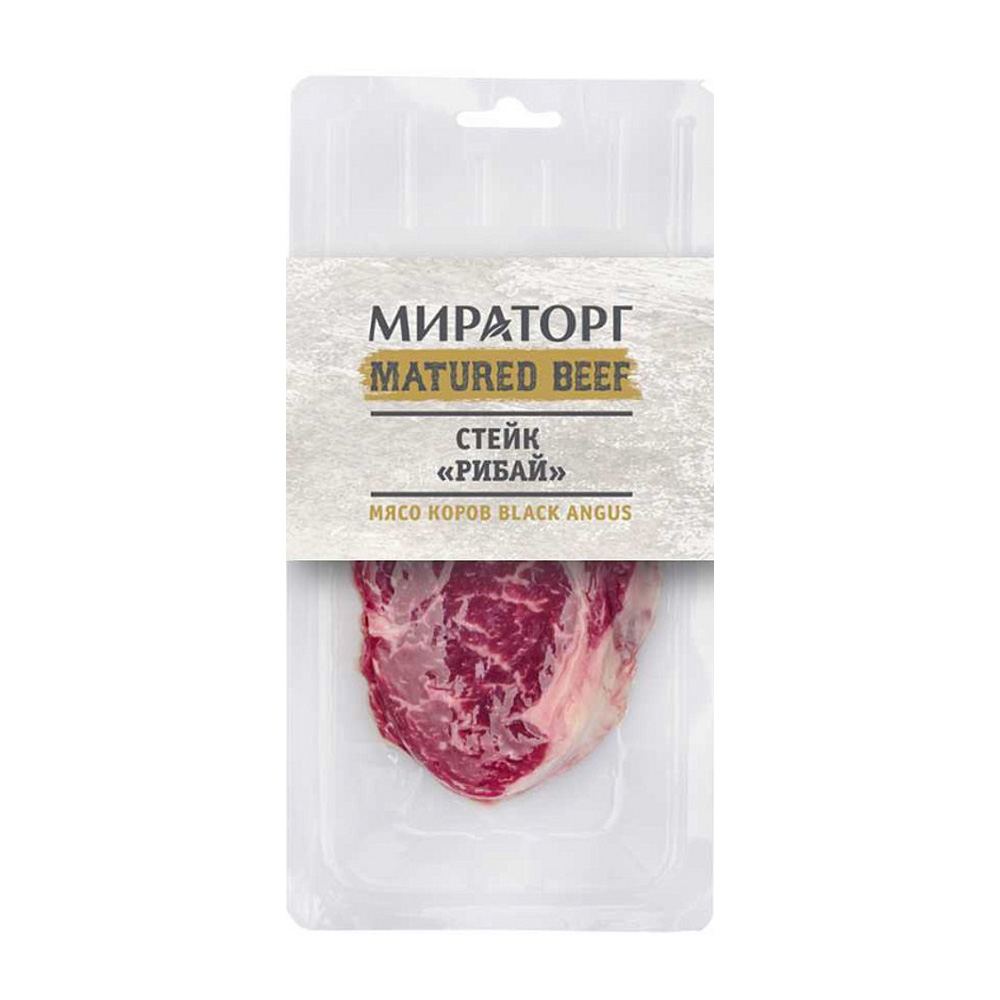 Купить стейк рибай black angus мираторг 250г с доставкой на дом в магазине  SPAR