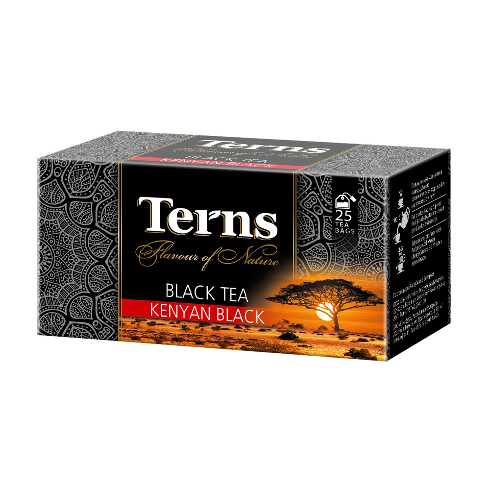 Купить чай черный terns kenyan 25 пакетиков с доставкой на дом в ...