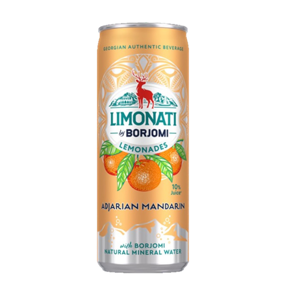 Изображение товара Напиток Газированный Borjomi Аджарский Мандарин 0,33л ж/б
