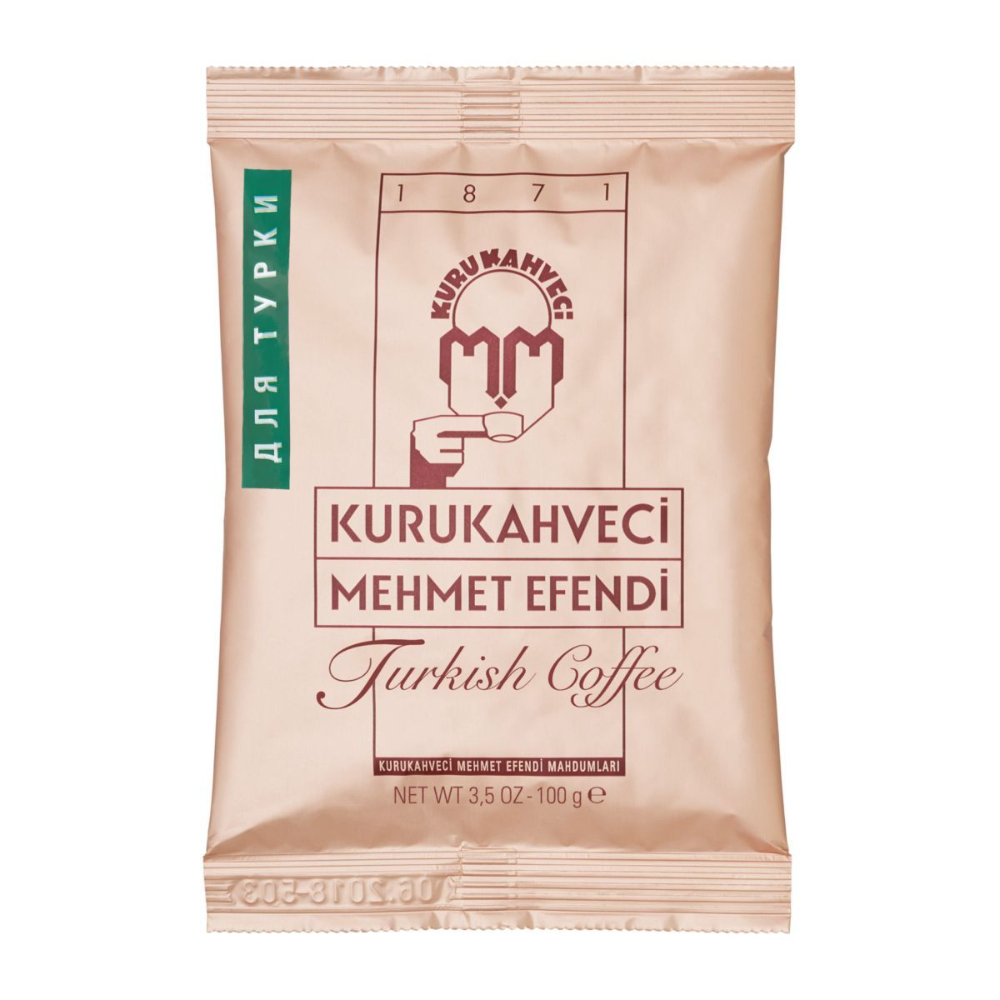 Изображение товара Молотый кофе Kurukahveci Mehmet Efendi 100г - насыщенный турецкий вкус Изображение товара Молотый кофе Kurukahveci Mehmet Efendi 100г - насыщенный турецкий вкус