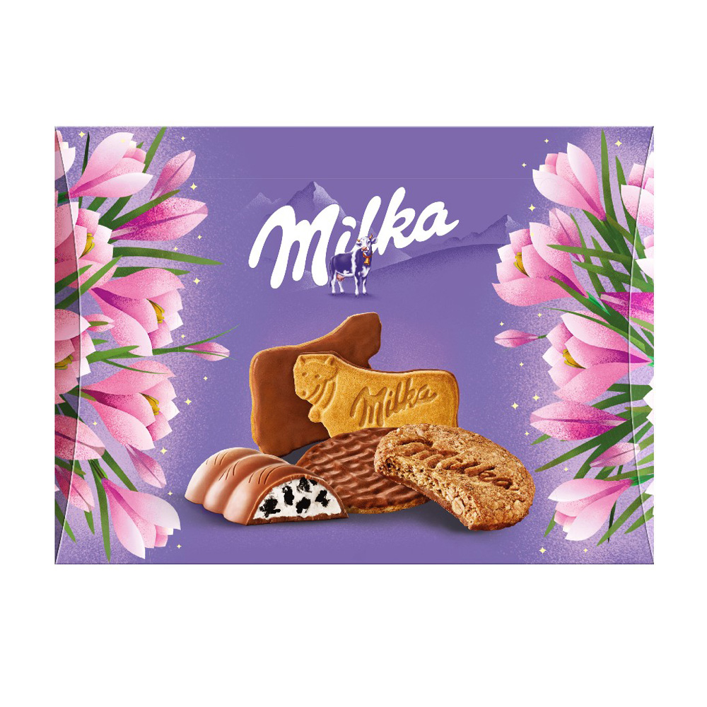 Купить подарочный набор milka печенье и молочный шоколад 159г с доставкой  на дом в магазине SPAR