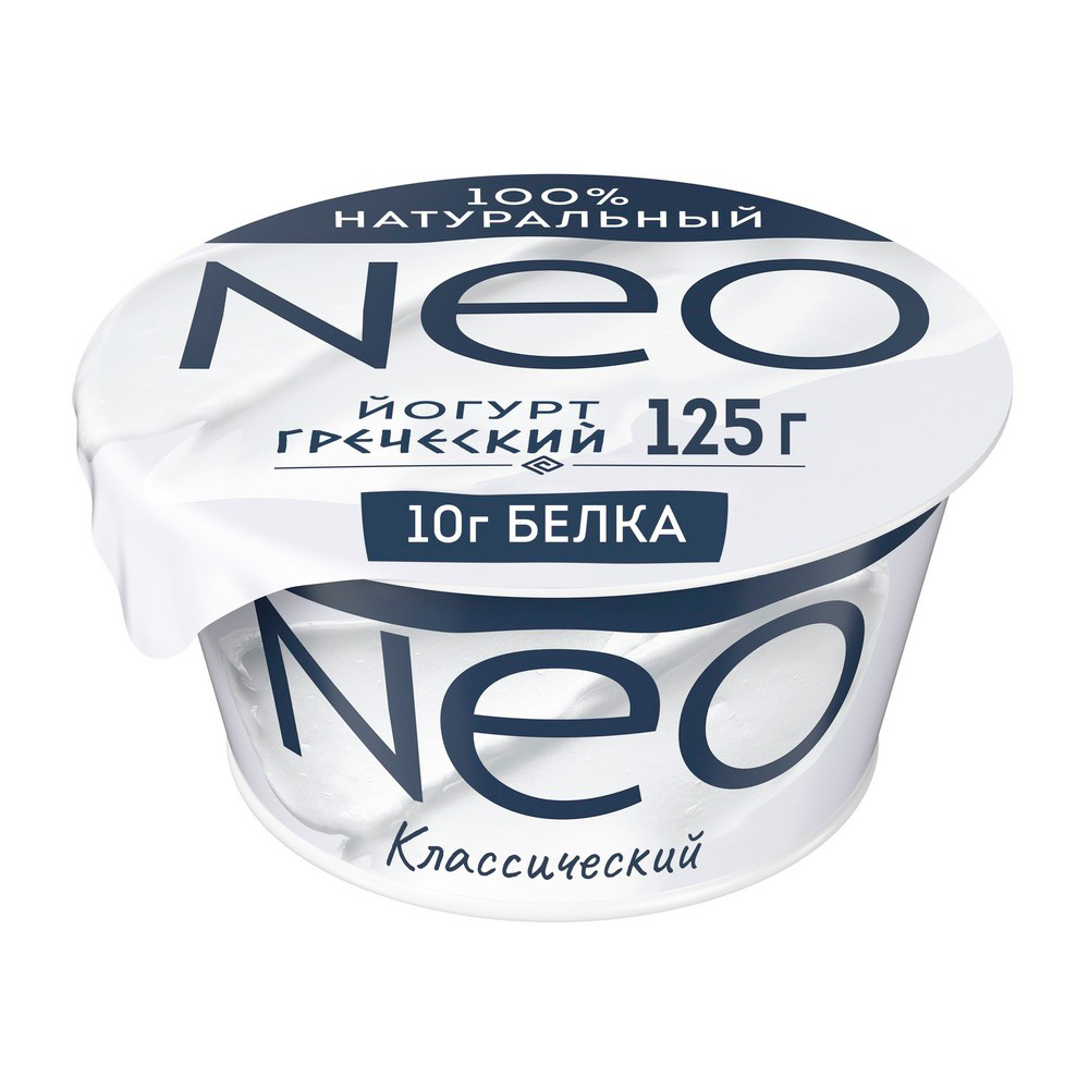 Изображение товара Йогурт Neo Греческий Классический 2% 125г