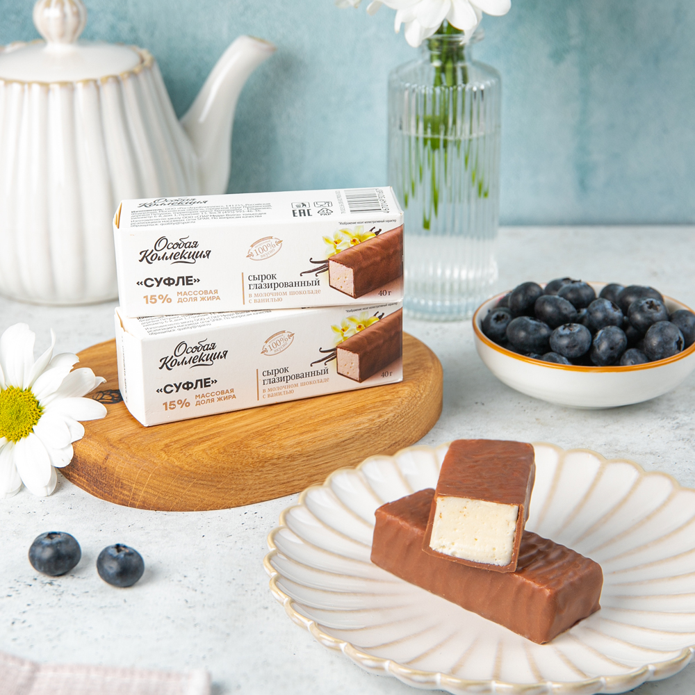 Изображение товара Особая коллекция Сырок глазированный Суфле 12% 40 г