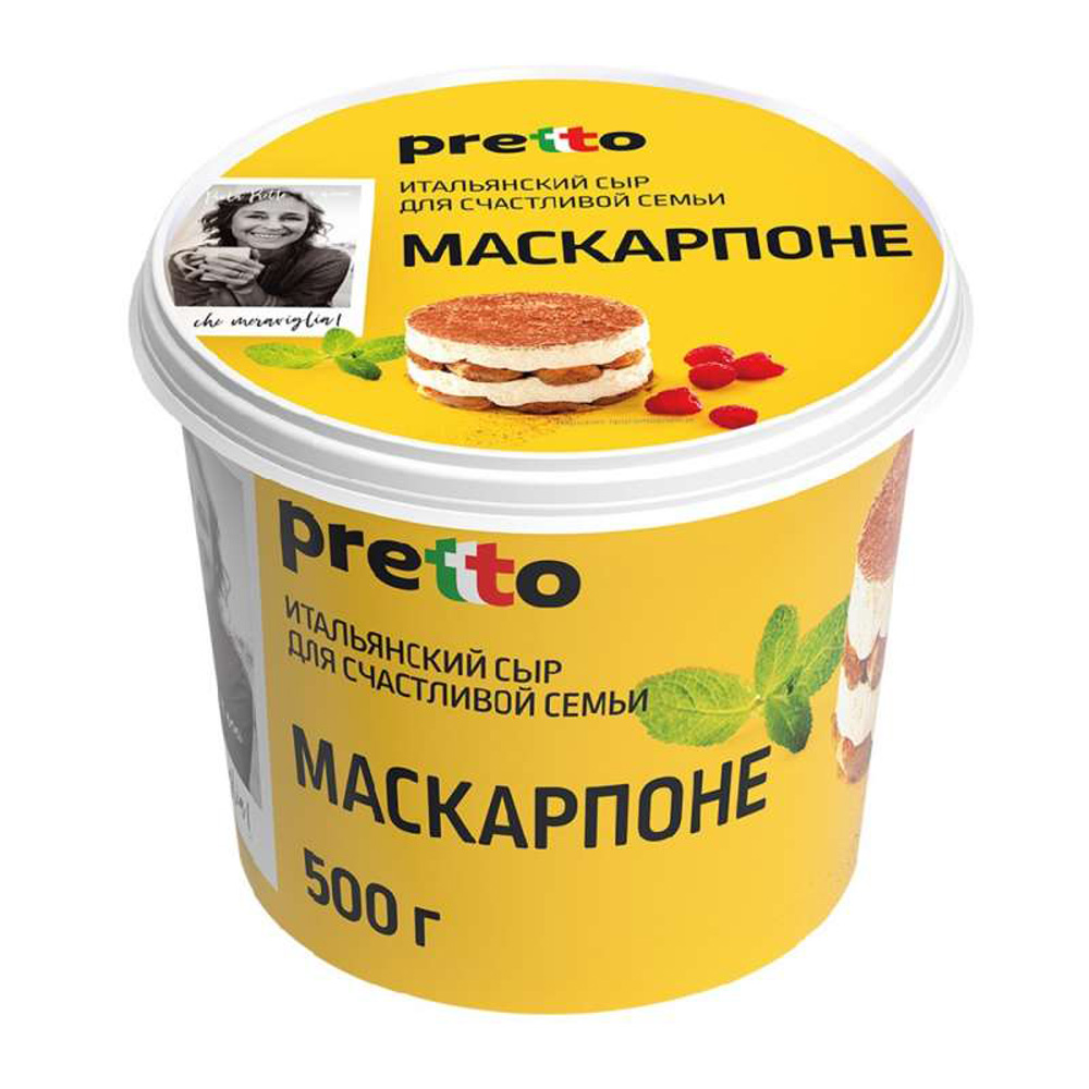 Купить сыр pretto маскарпоне 80% 500г с доставкой на дом в магазине SPAR