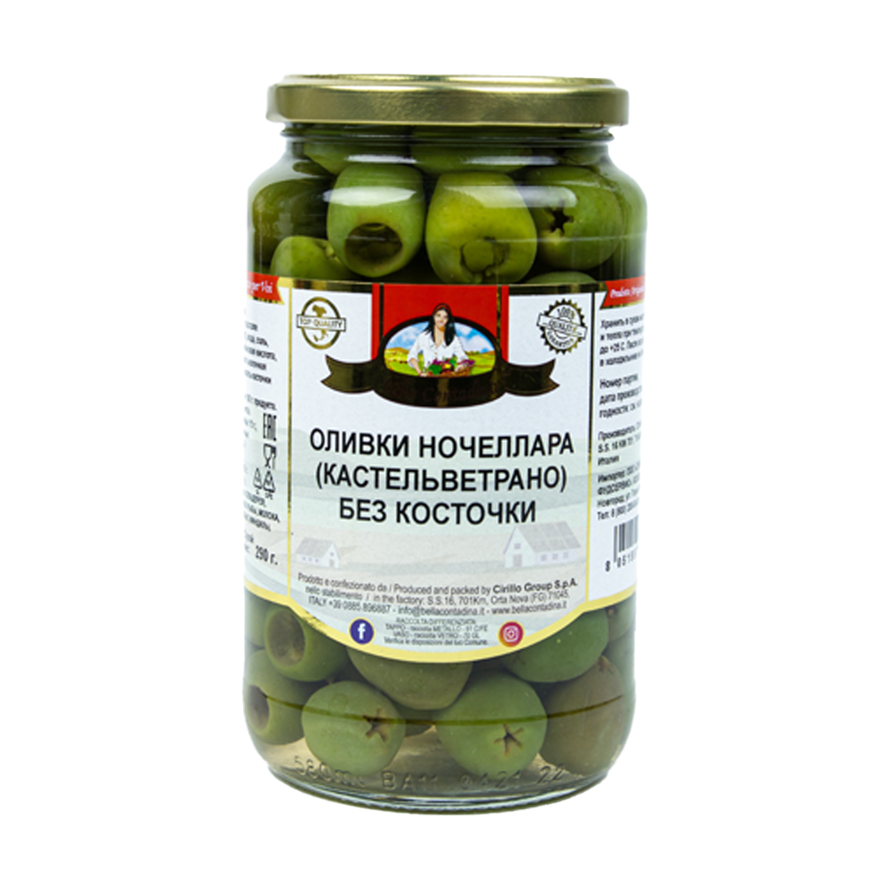 Изображение товара Оливки Ночеллара без Косточки Bella Contadina 580мл