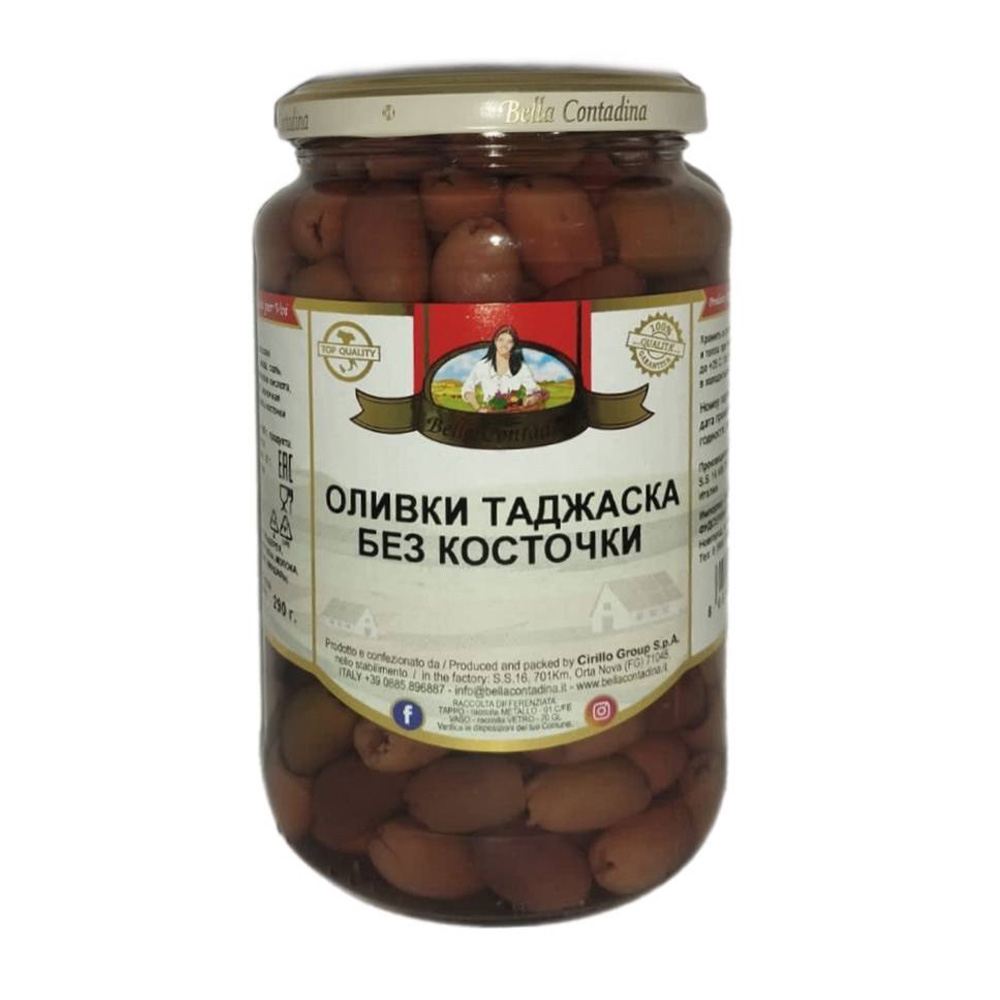Изображение товара Оливки Таджаска без Косточки Bella Contadina 580мл