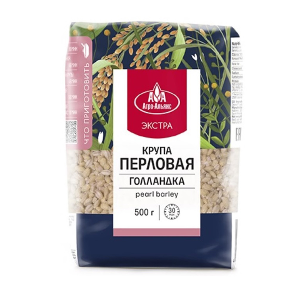 Купить крупа перловая агро-альянс голландка 500г с доставкой на дом в ...
