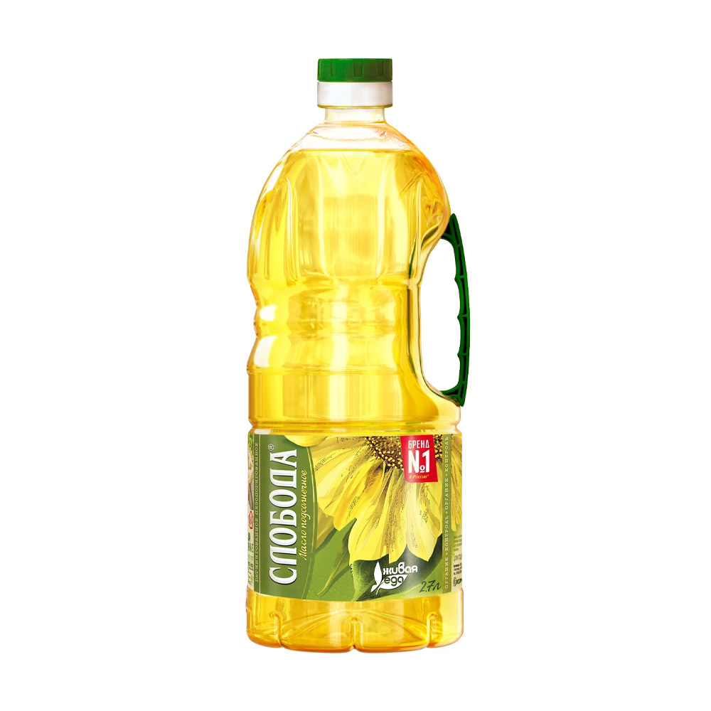Изображение товара Масло Подсолнечное Слобода Рафинированное Высший Сорт 2,7л