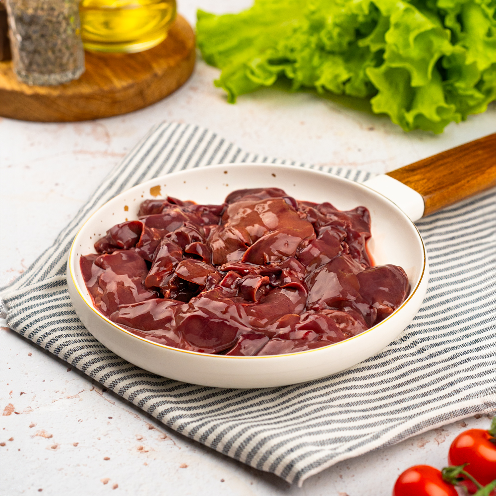 Изображение товара Печень цыпленка-бройлера АКАШЕВО — нежная и сочная, 0–4 °C