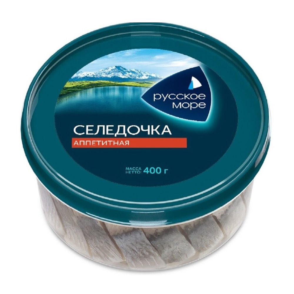 Купить сельдь филе-кусочки русское море аппетитная в масле 400г с ...