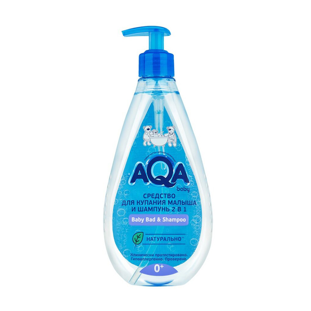 Изображение товара Средство для Купания и Шампунь Aqa Baby 2в1 Детский 400мл