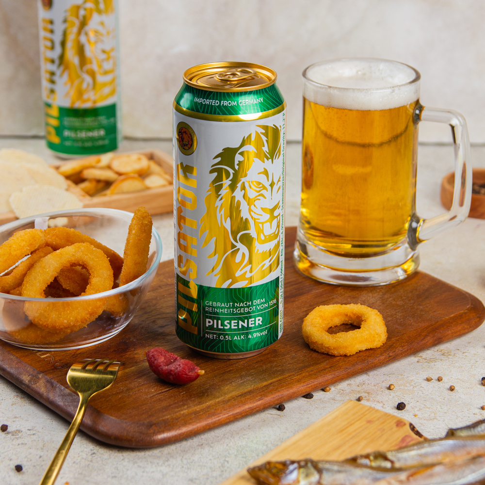 Изображение товара Пиво Pilsator Pilsner Светлое 4,9% 0,5л ж/б