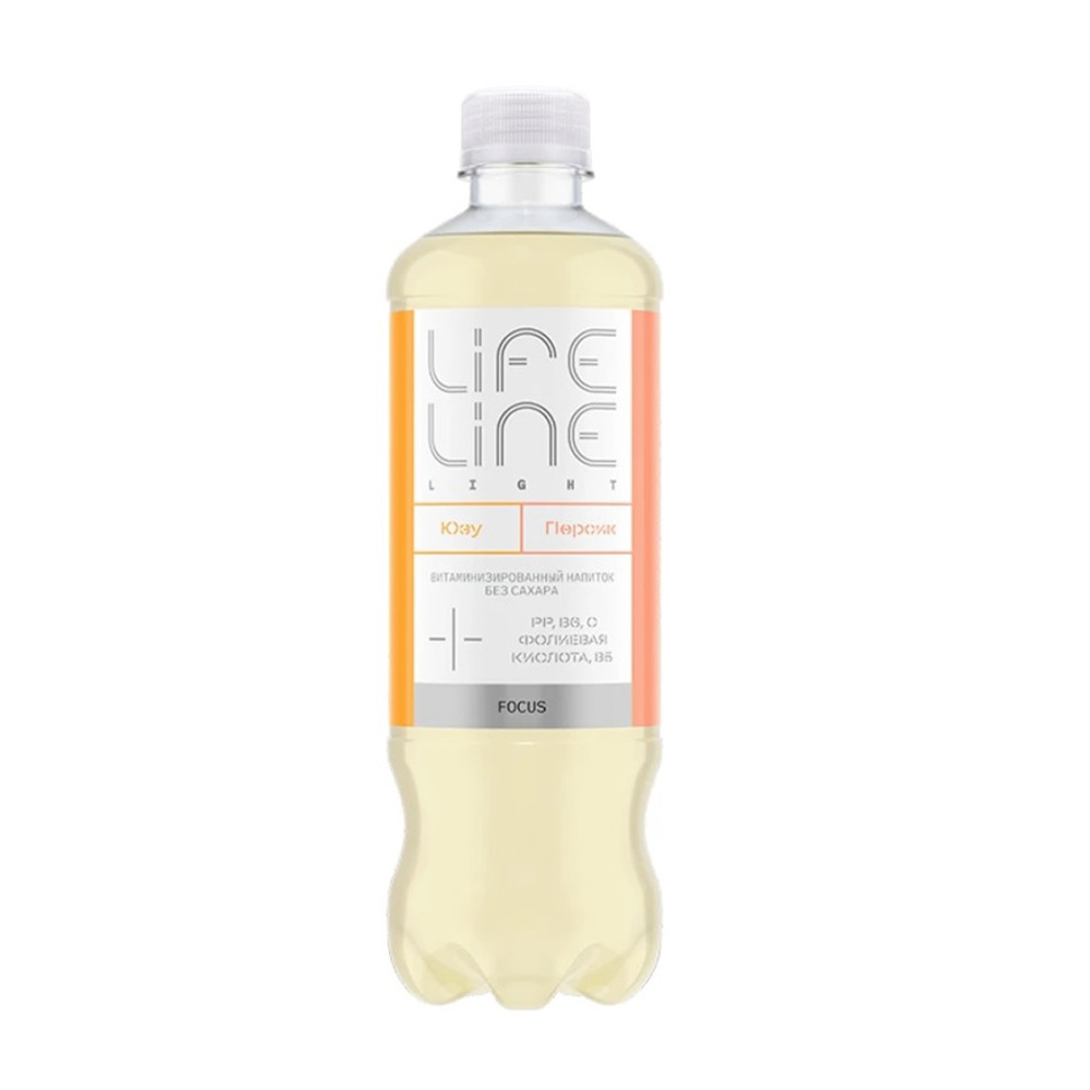 Изображение товара Напиток Lifeline Light Focus Витамины Персик Юзу 0,5л