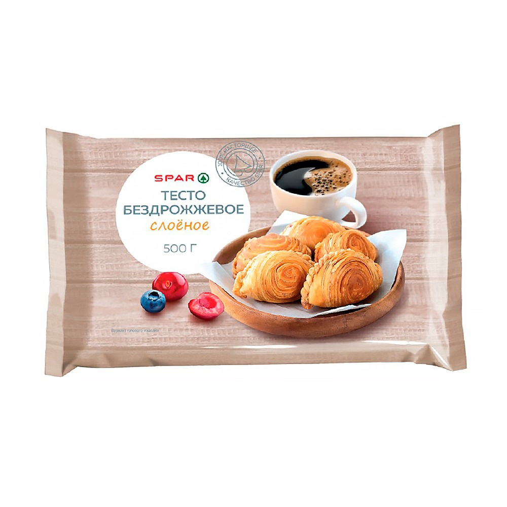 Изображение товара SPAR Слоеное тесто бездрожжевое 0.5 кг