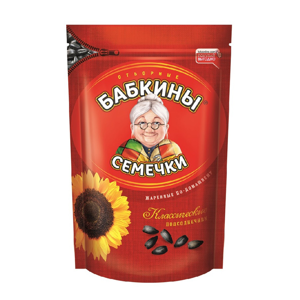 Изображение товара Семечки Подсолнечника Бабкины Семечки Жареные 250г