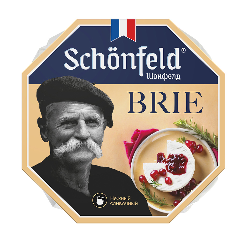 Изображение товара Сыр Мягкий Schonfeld Brie с Белой Плесенью 45% 125г