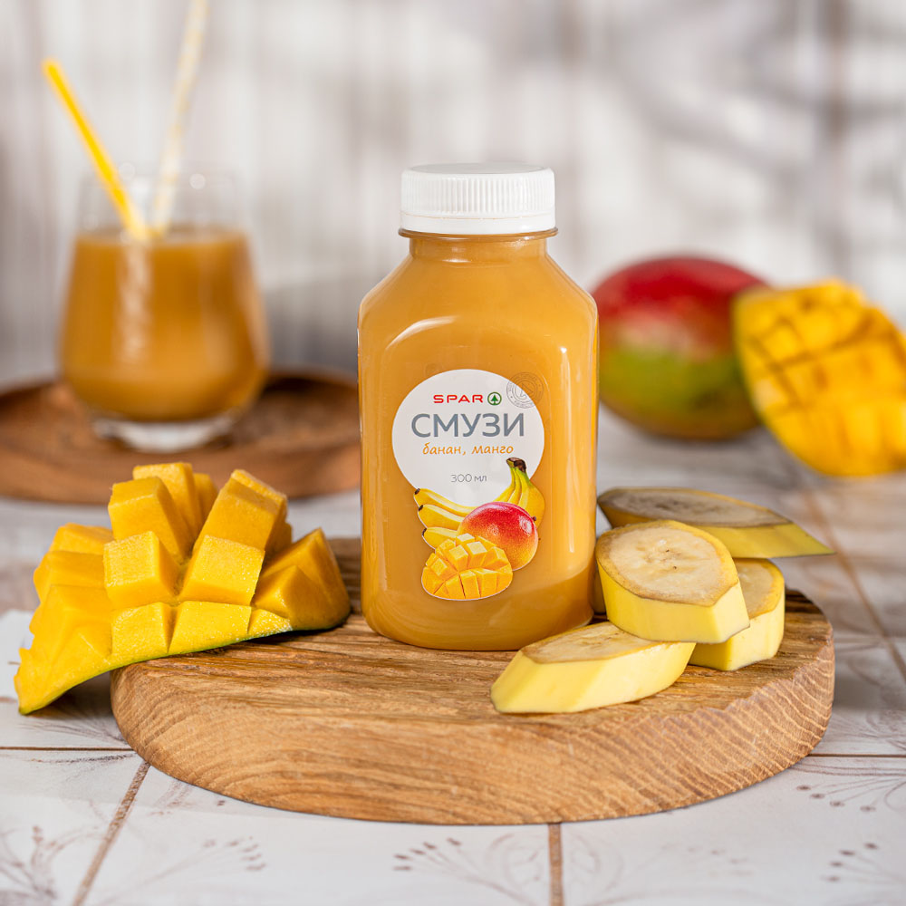 Изображение товара SPAR Банан Манго — смузи 0,3 л