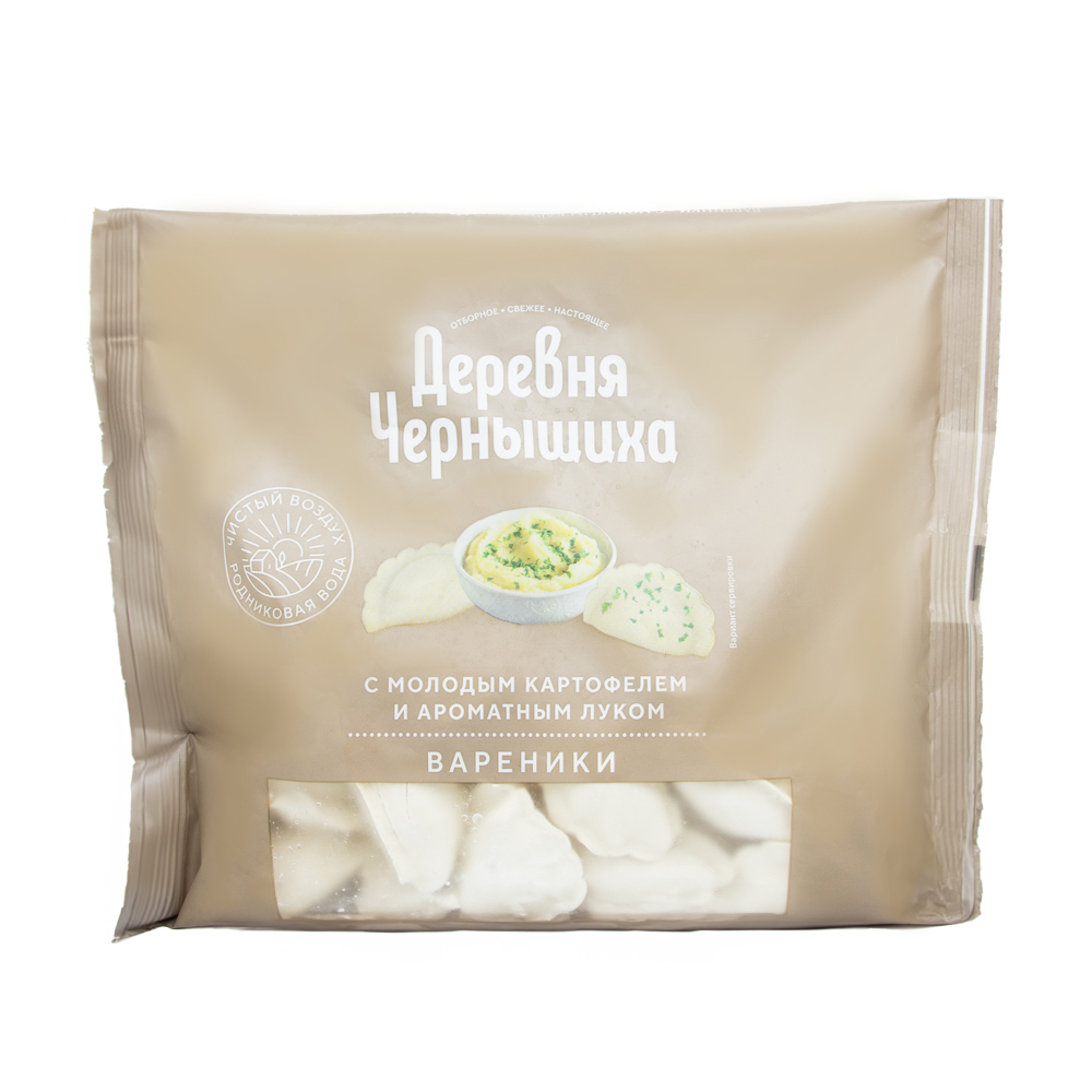 Изображение товара Вареники Молодой Картофель и Лук Деревня Чернышиха 350г
