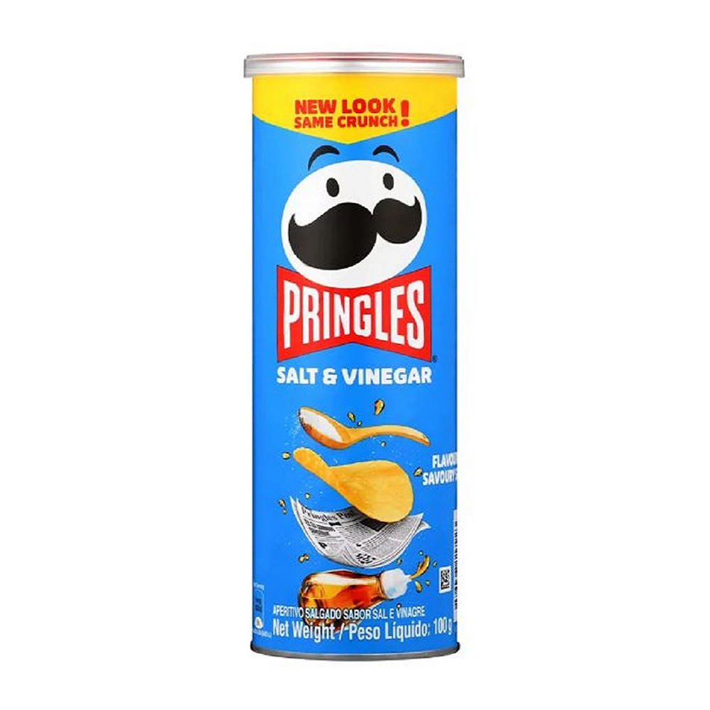 Купить чипсы pringles со вкусом соли и уксуса 165г с доставкой на дом в ...