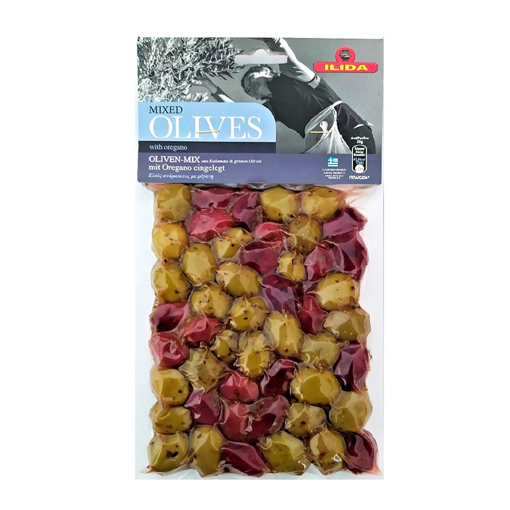 Изображение товара Оливки ILIDA Орегано с косточкой 250 г