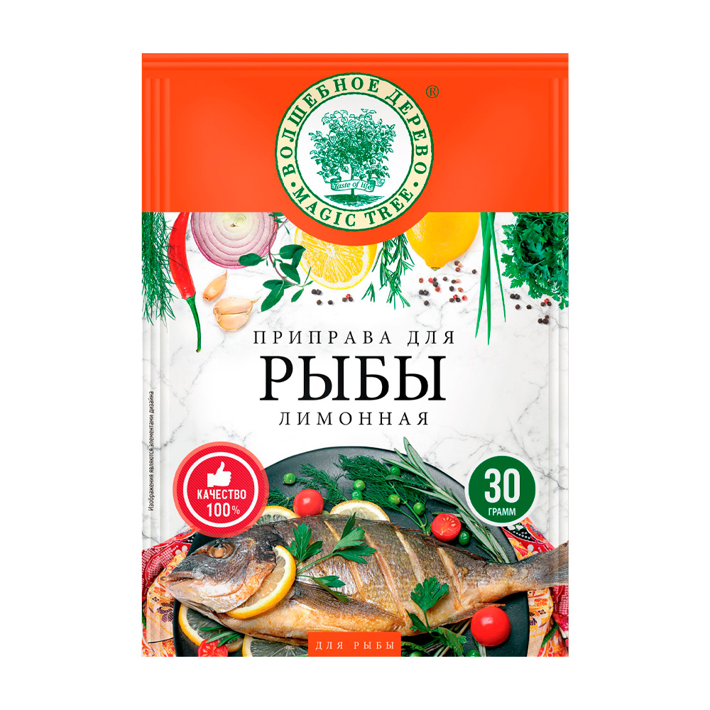 Изображение товара Приправа Волшебное Дерево для Рыбы Лимонная 30г