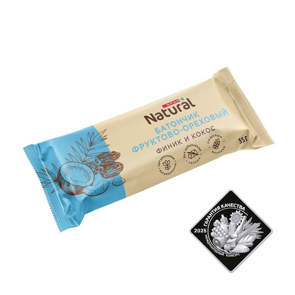Изображение товара SPAR NATURAL Батончик Финик и Кокос 35 г
