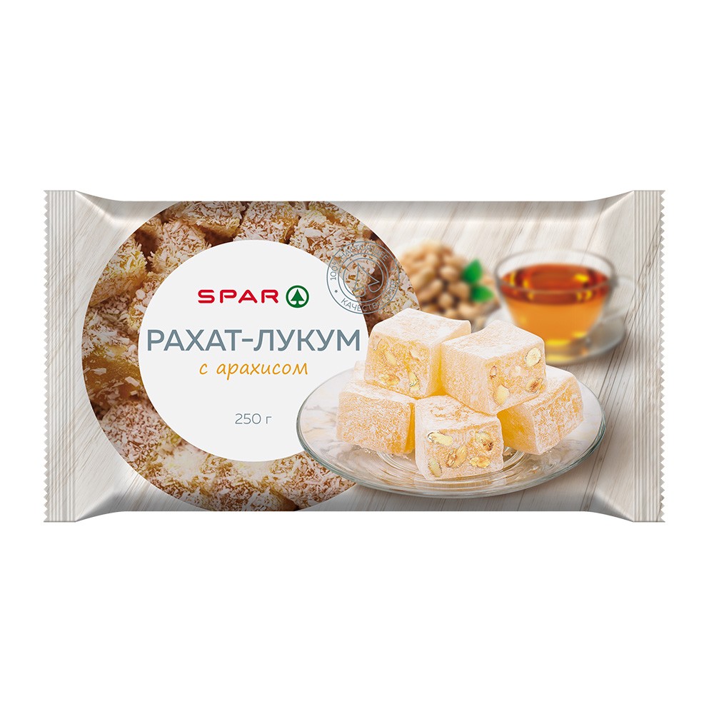 Купить рахат-лукум spar с арахисом 250г с доставкой на дом в магазине SPAR