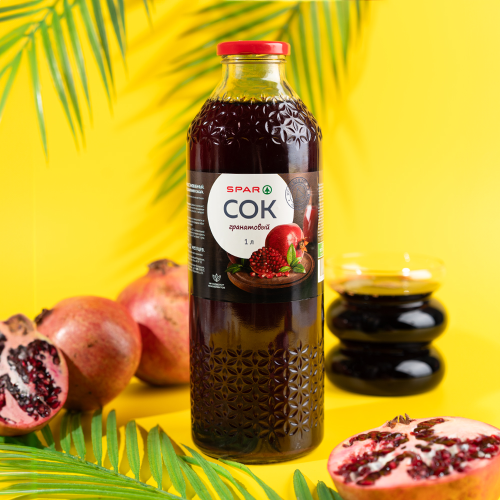 Изображение товара SPAR Гранатовый сок 1 л — натуральный напиток