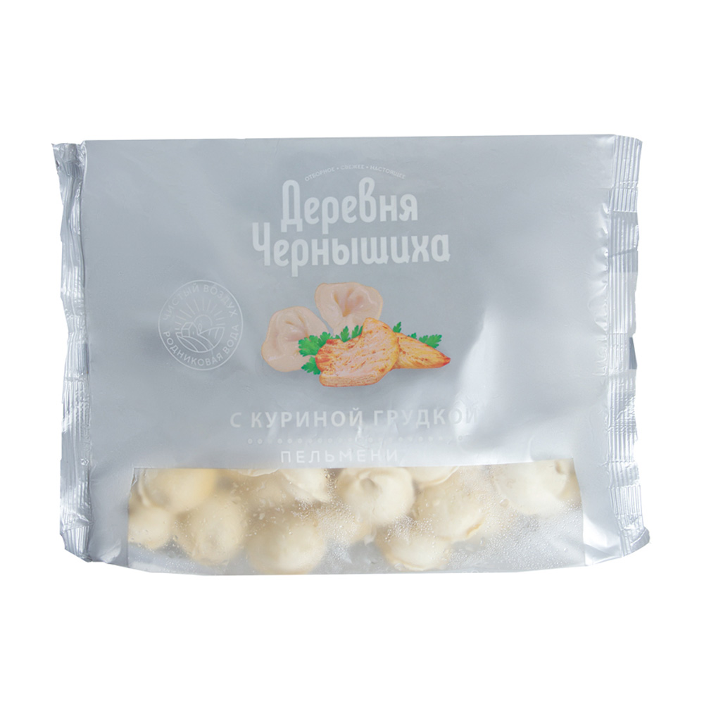 Изображение товара Пельмени с Куриной Грудкой Деревня Чернышиха 500г