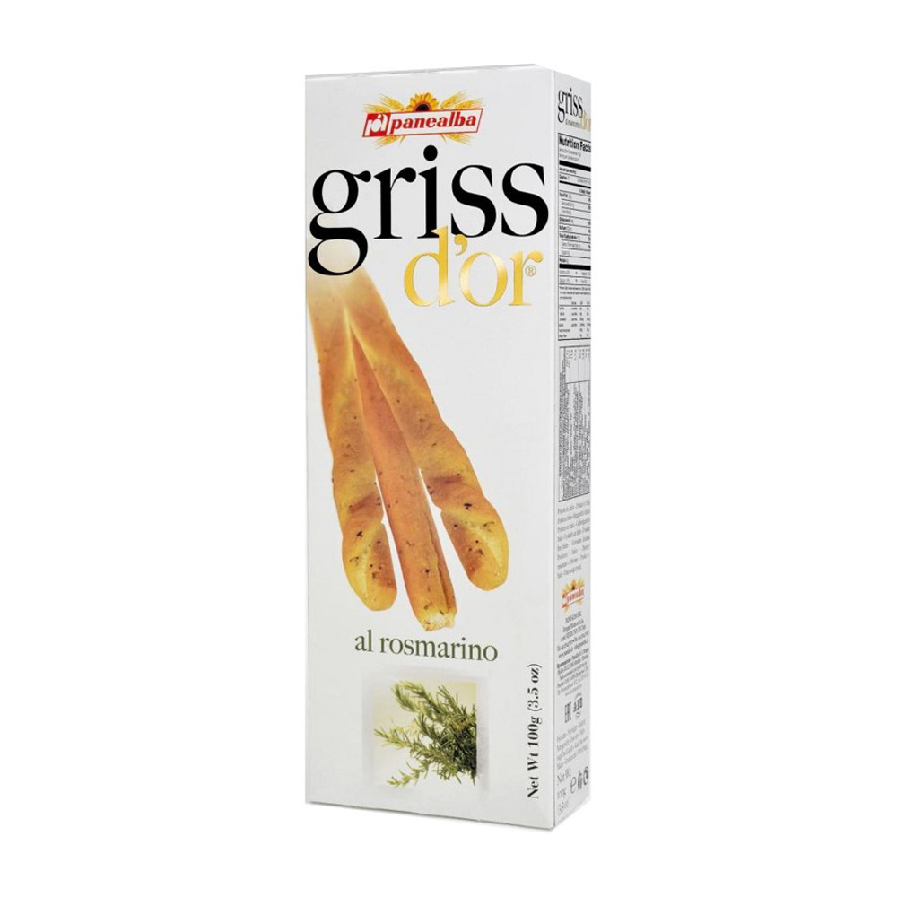 Изображение товара Палочки Panealba Грисс Д Ор Хлебные с Розмарином 100г