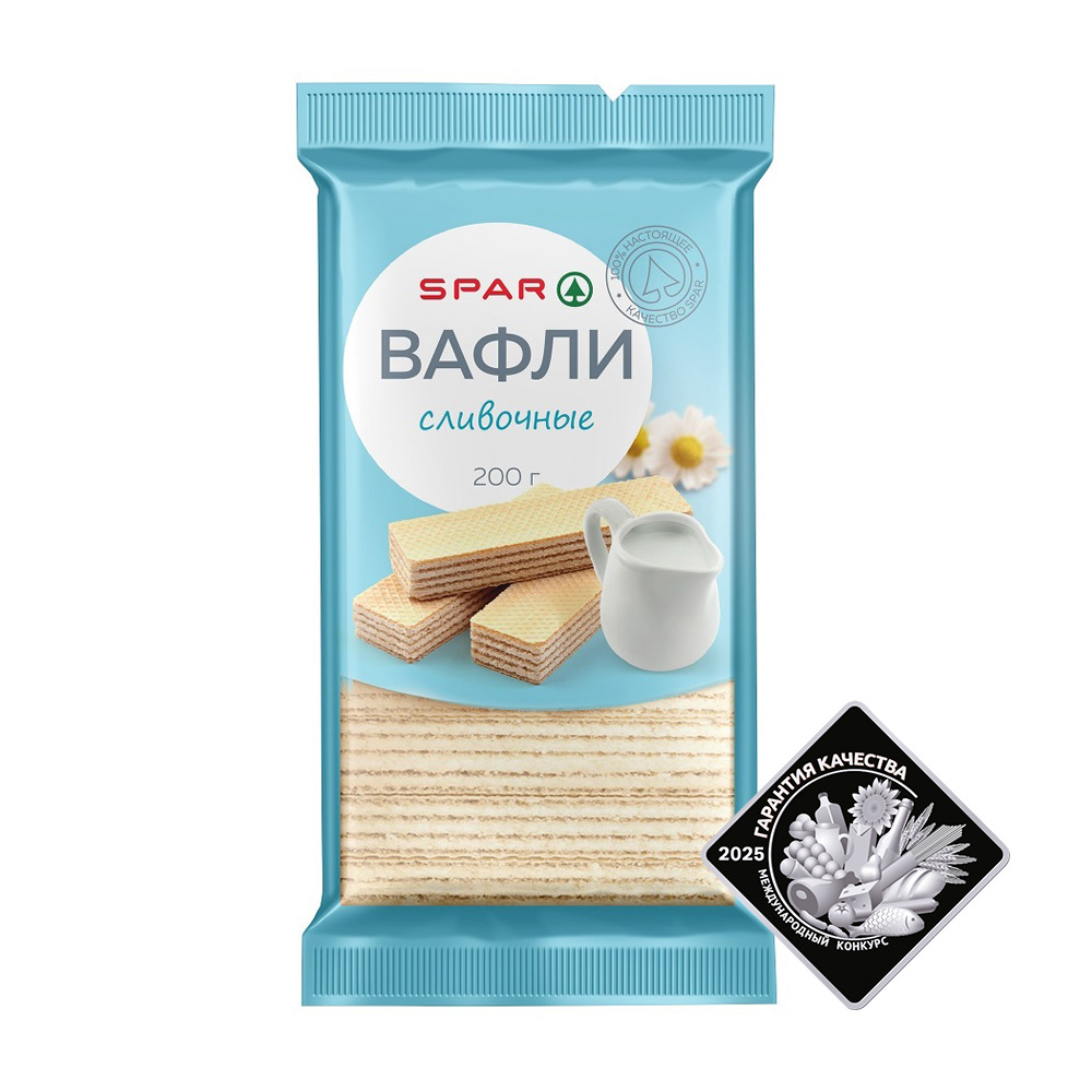 Изображение товара Вафли SPAR Сливочные 200г
