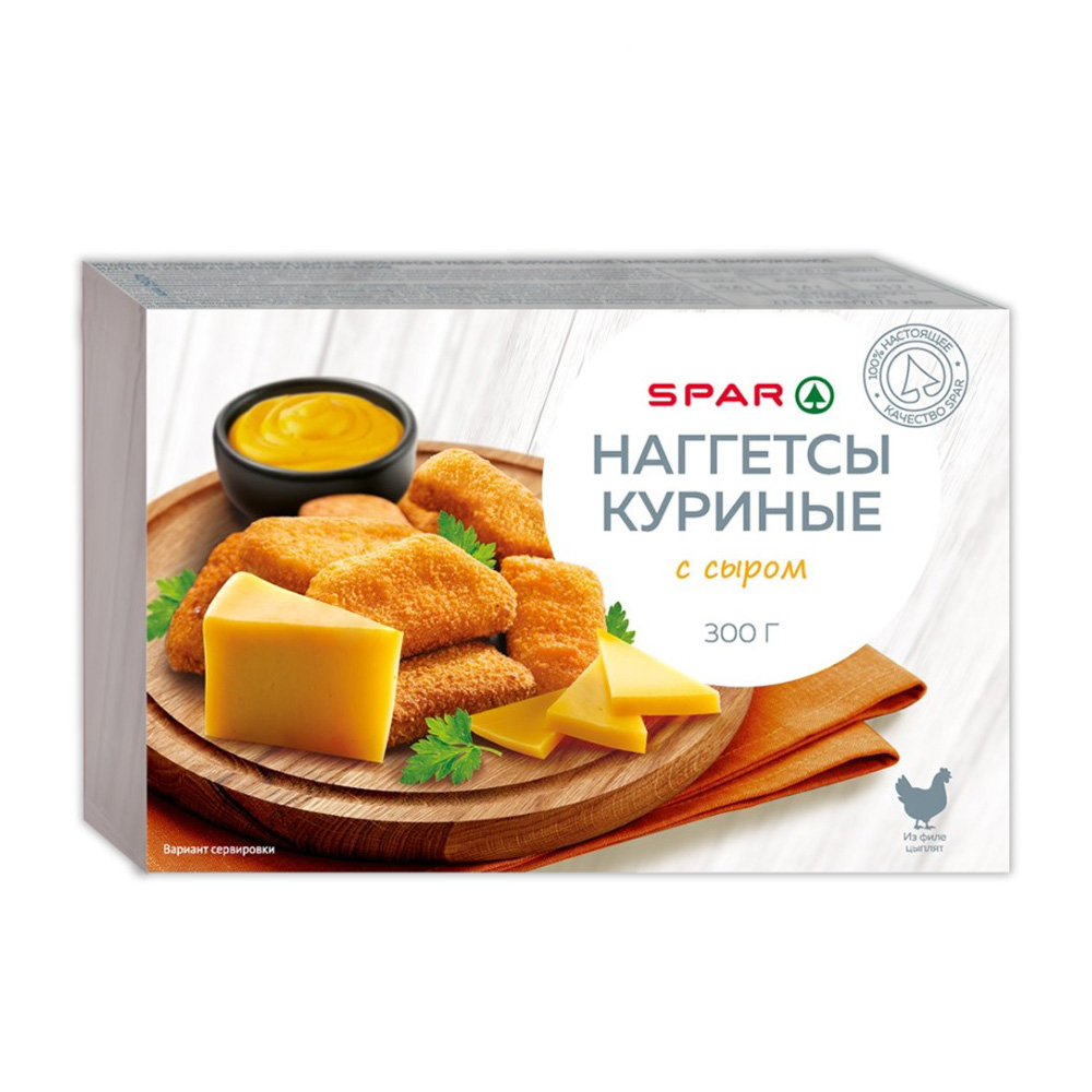Изображение товара SPAR Наггетсы Куриные с Сыром 300 г