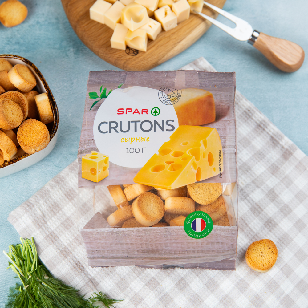 Изображение товара Крутоны SPAR Сырные 100г