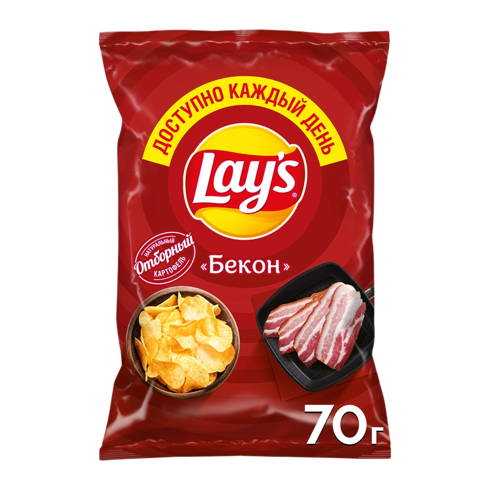 Изображение товара Lays Бекон чипсы 70 г