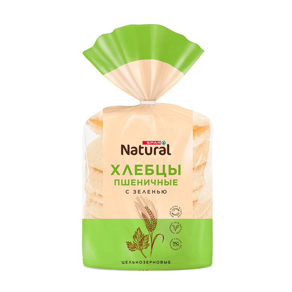 Изображение товара SPAR NATURAL Пшеничные хлебцы с зеленью 0.03 кг