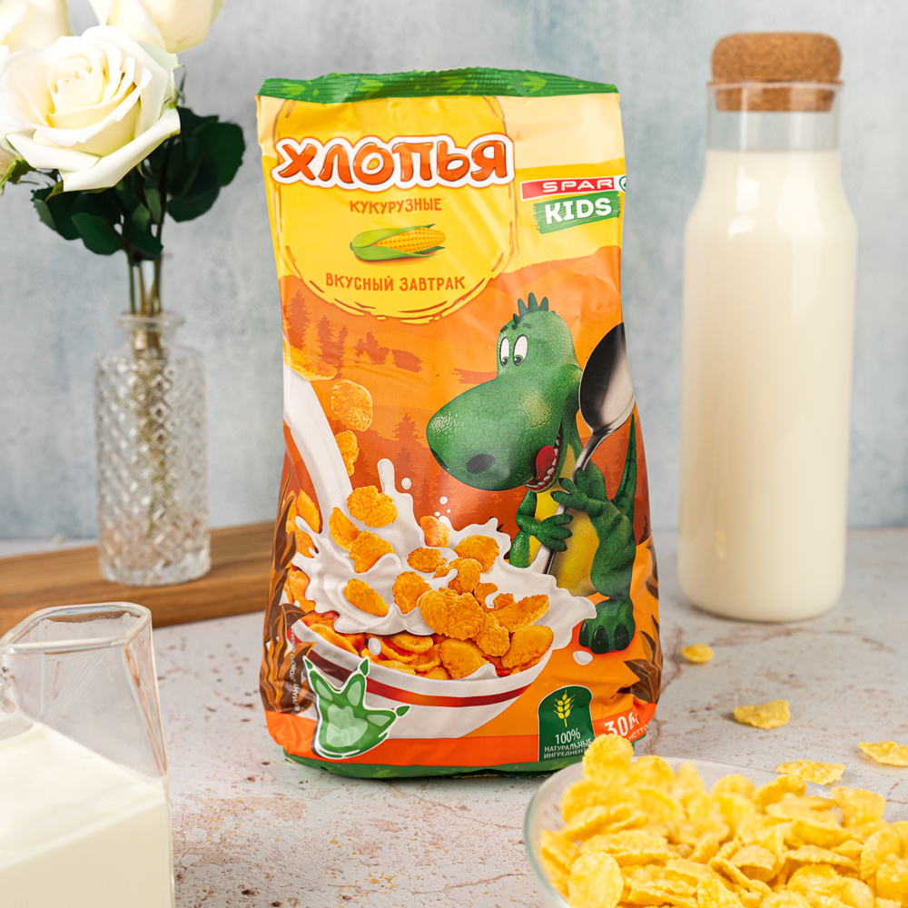 Купить готовый завтрак spark kids хлопья кукурузные 300г с доставкой на ...