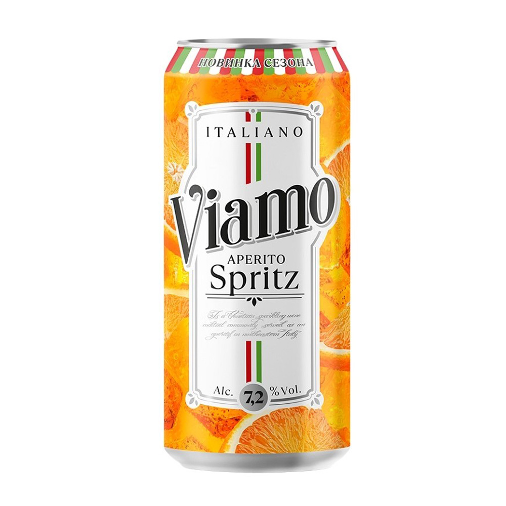 Изображение товара Пивной Напиток Виамо Аперито Спритц 7,2% 0,45л