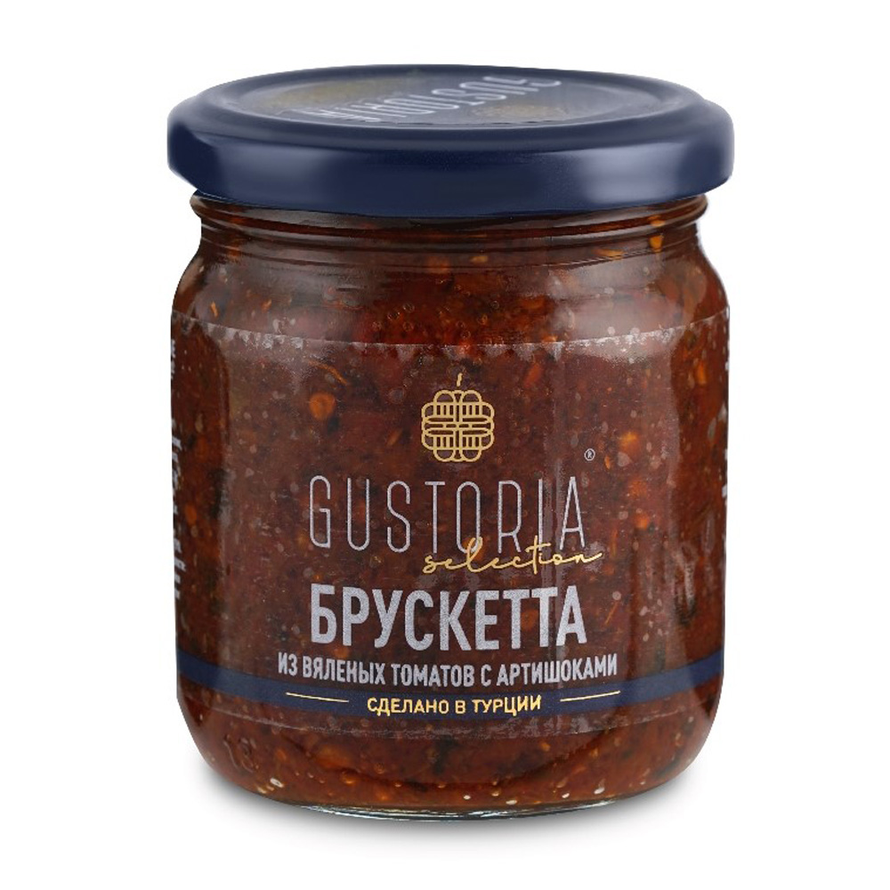 Изображение товара Брускетта Gustoria из Вяленых Томатов с Артишоками 210мл