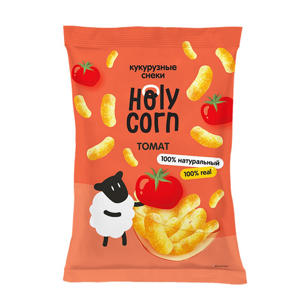 Изображение товара Кукурузные Снеки Holy Corn Томат 50г