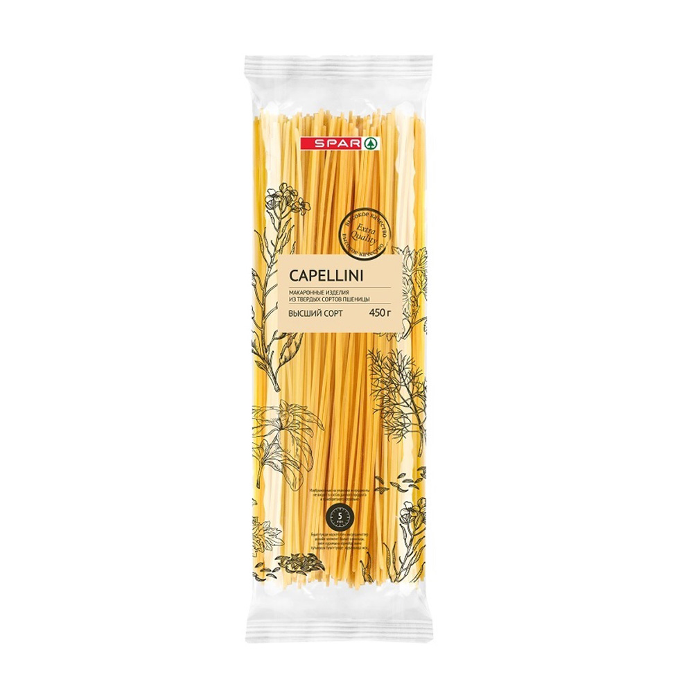 Изображение товара Макаронные Изделия SPAR Капеллини 450г