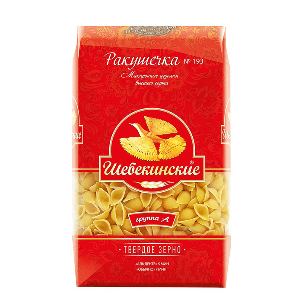 Изображение товара Макароны Шебекинские №193 Ракушечка 450 г