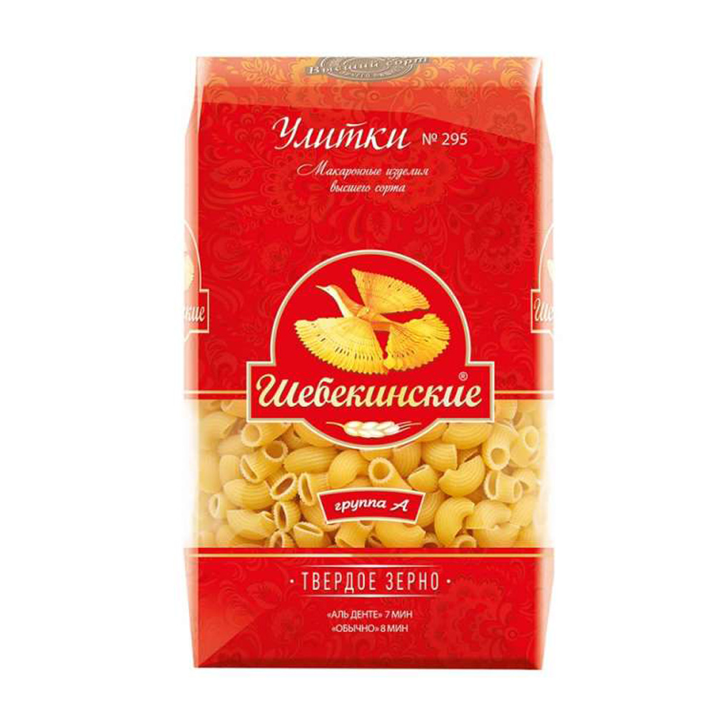 Изображение товара Макароны Шебекинские улитки 450 г - оригинальная форма и вкус